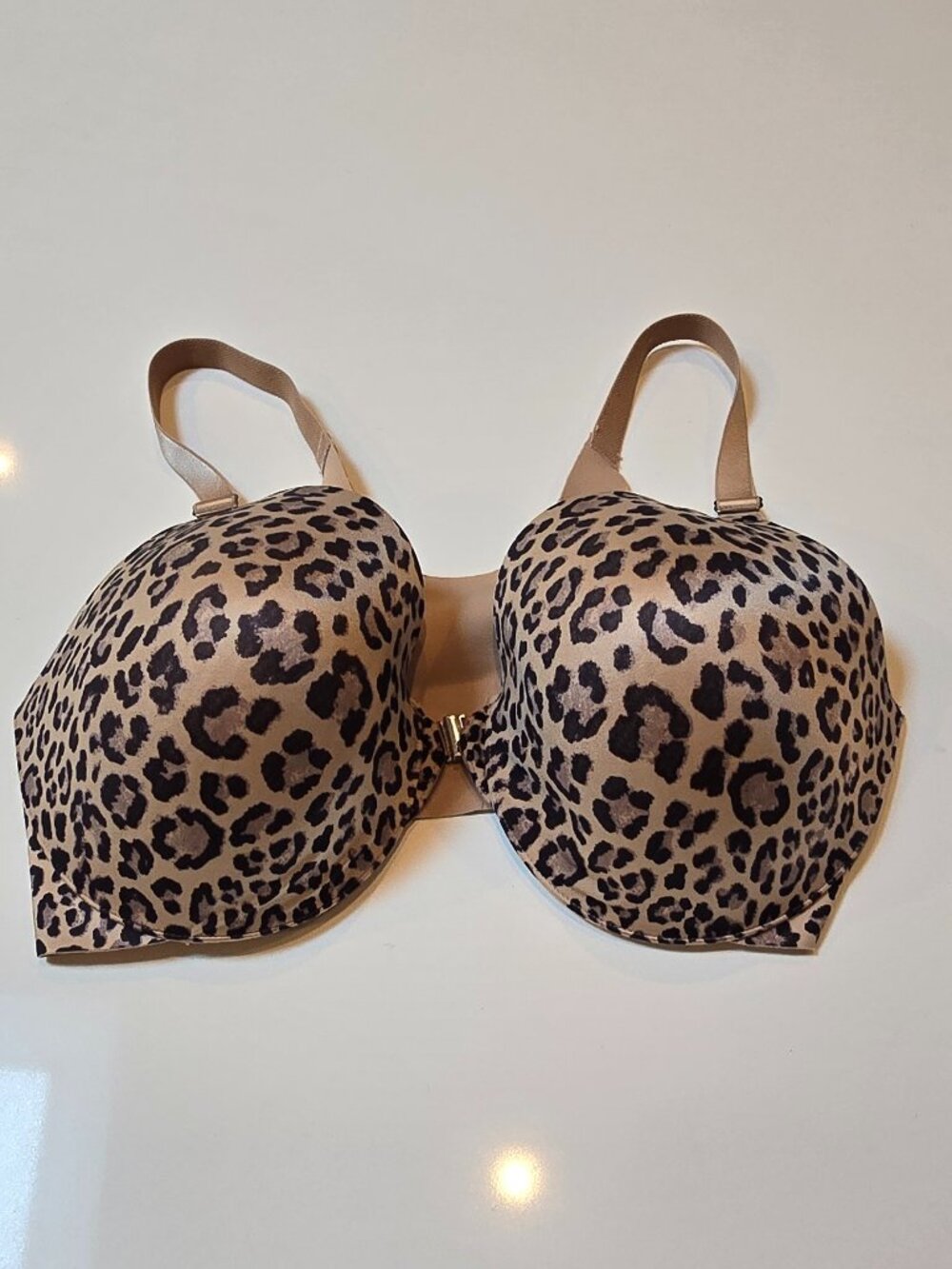 Soma 38DDD Vanishing Back Full Coverage Leopard Print Bra